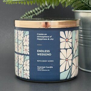 BBW Endless Weekend Bath & Body Works 3 Wick Candle